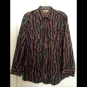 Men’s camo flannel shirt